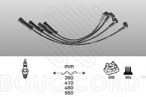 1429 Bougicord juego de cables de encendido