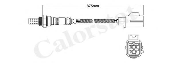 LS140560 Vernet sonda lambda sensor de oxigeno post catalizador