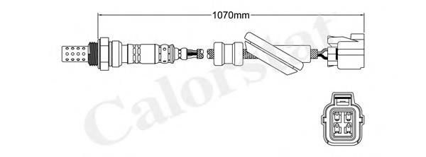 LS140555 Vernet sonda lambda sensor de oxigeno post catalizador