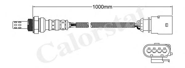 LS140664 Vernet sonda lambda, sensor de oxígeno despues del catalizador izquierdo