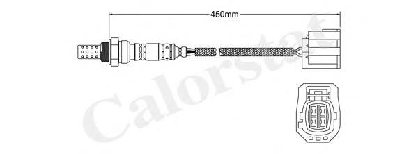 LS140703 Vernet sonda lambda sensor de oxigeno para catalizador