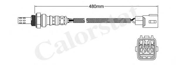 LS140678 Vernet sonda lambda sensor de oxigeno post catalizador