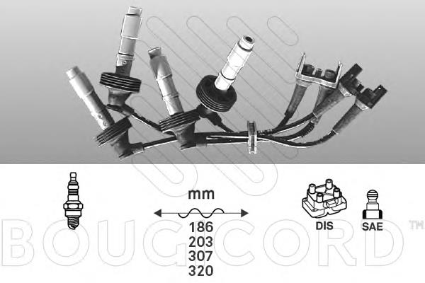 6462 Bougicord juego de cables de encendido