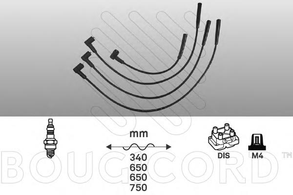 4193 Bougicord juego de cables de encendido