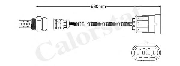 LS140097 Vernet sonda lambda sensor de oxigeno para catalizador