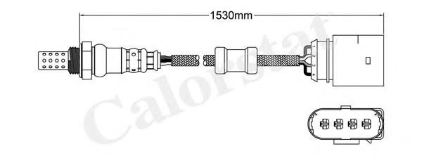 LS140162 Vernet sonda lambda, sensor de oxígeno despues del catalizador izquierdo