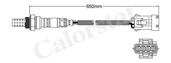 LS140194 Vernet sonda lambda sensor de oxigeno post catalizador