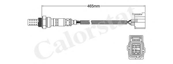 Sonda Lambda Sensor De Oxigeno Para Catalizador ES1100312B1 Delphi