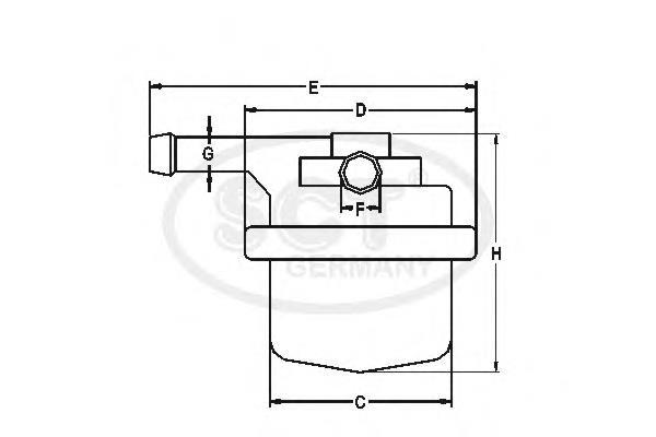 ST 332 SCT filtro combustible