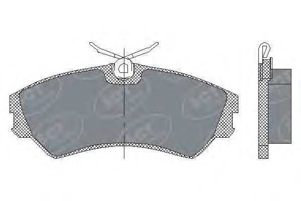 SP129 SCT pastillas de freno delanteras