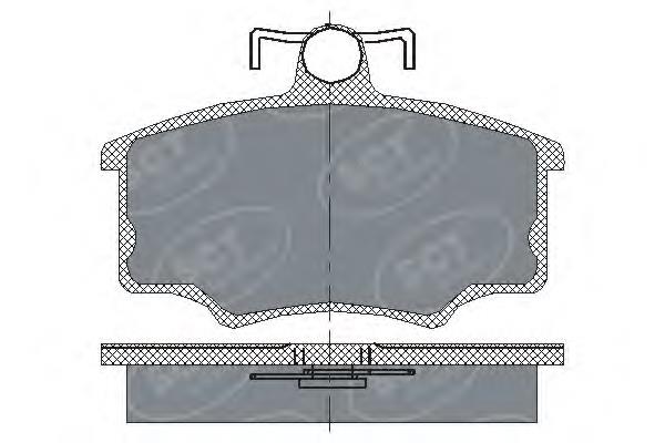 SP186 SCT pastillas de freno delanteras
