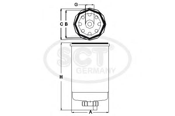 Filtro combustible SCT ST317 precio, desde 9,86 EUR