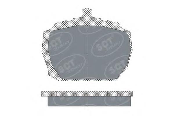 SP231 SCT pastillas de freno delanteras