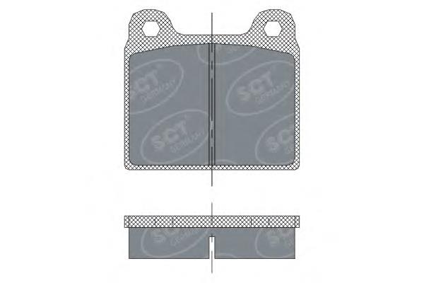 SP251 SCT pastillas de freno delanteras