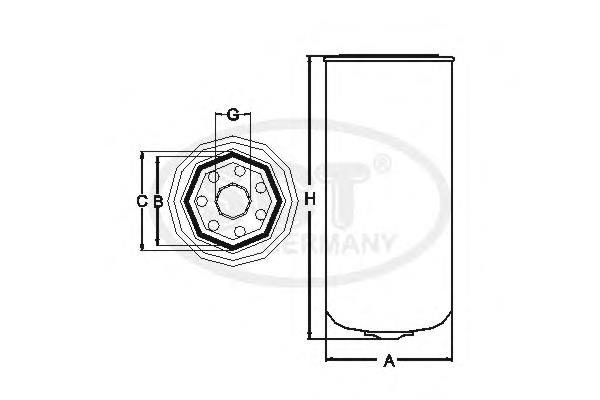 SY8015 SCT filtro hidráulico, transmisión automática