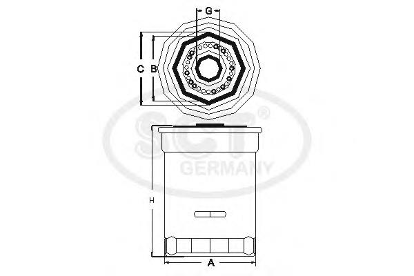 Filtro de aceite SK810 SCT