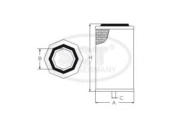 Filtro aire SCT SB985