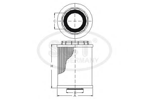 Filtro de aceite motor SCT SH427P