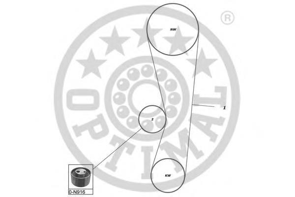 SK-1564 Optimal kit correa de distribución