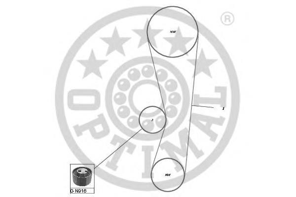 SK1519 Optimal kit correa de distribución