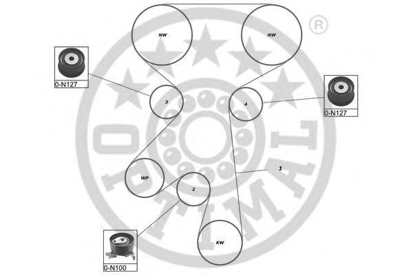 SK1478 Optimal kit correa de distribución