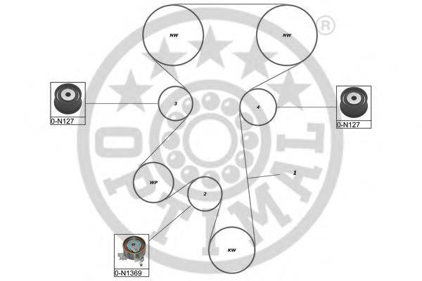 SK1632 Optimal kit correa de distribución