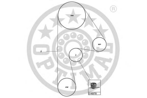 SK-1628 Optimal kit correa de distribución