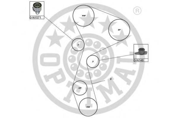 SK-1663 Optimal kit correa de distribución