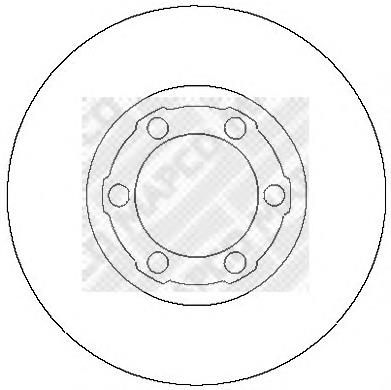 Disco de freno delantero para Mitsubishi L 200  (K4T)