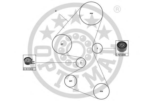 SK1424 Optimal kit correa de distribución