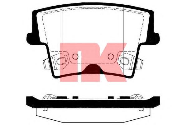 229326 NK pastillas de freno traseras