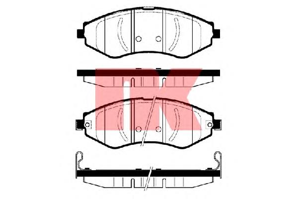 225008 NK pastillas de freno delanteras