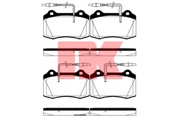 223746 NK pastillas de freno delanteras