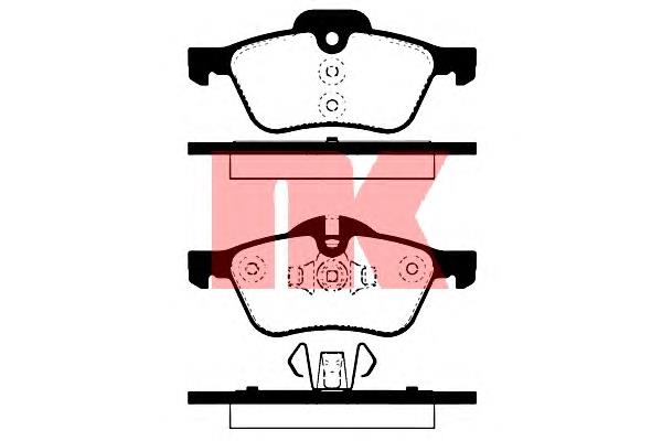 224020 NK pastillas de freno delanteras