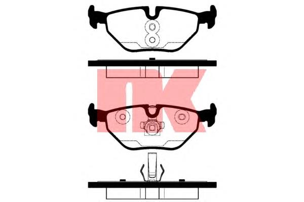 224110 NK pastillas de freno traseras