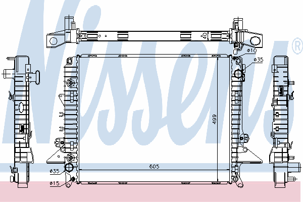 64321A Nissens radiador refrigeración del motor