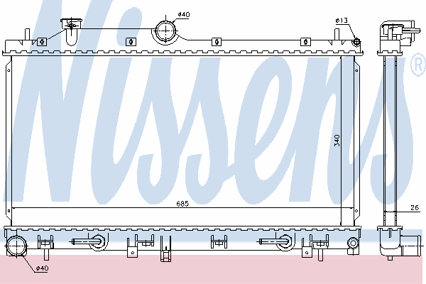 67716 Nissens radiador