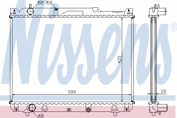 Comprar 64196A Nissens Radiador de auto
