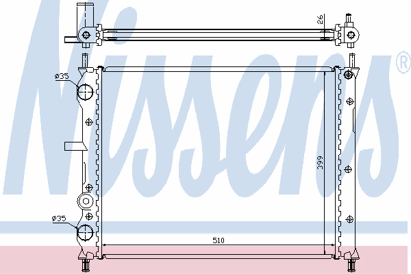 Comprar 61806 Nissens Radiador de auto