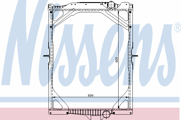 65463A Nissens radiador refrigeración del motor