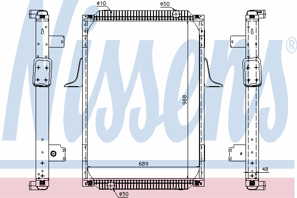 67244A Nissens radiador refrigeración del motor