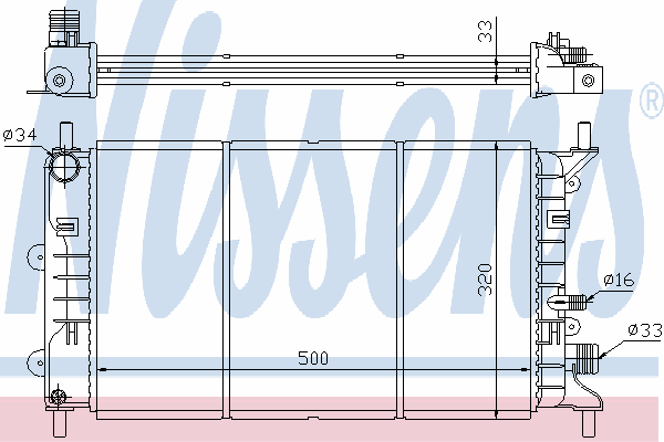 Comprar 621621 Nissens Radiador de auto