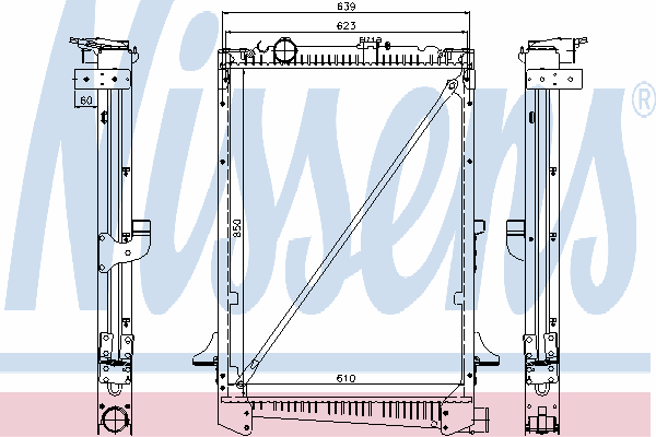 61441A Nissens radiador refrigeración del motor