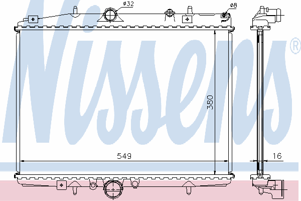 61291A Nissens radiador