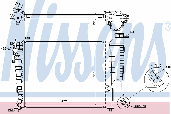61335A Nissens radiador