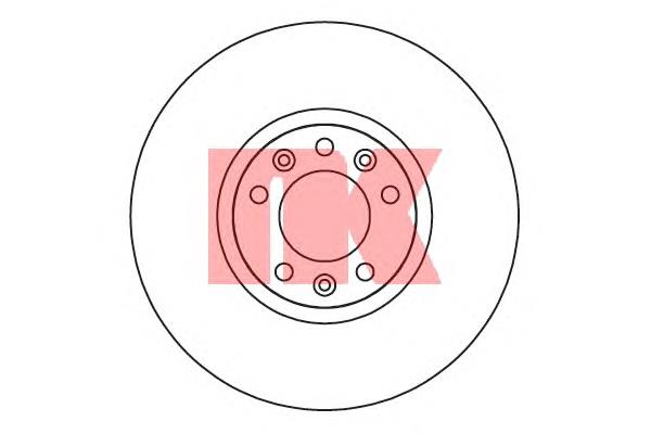 Disco de freno delantero NK 203742
