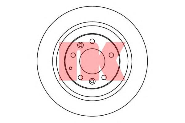 Disco de freno trasero GP9Y26251 Mazda