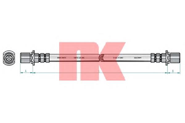 854553 NK tubo flexible de frenos