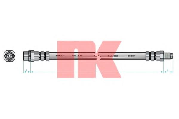 851520 NK tubo flexible de frenos