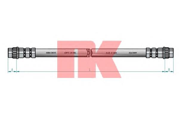 853930 NK tubo flexible de frenos trasero